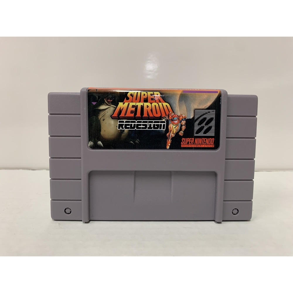 Super Metroid Redesign SNES 16-Bit Game Cartridge USA NTSC English ROM